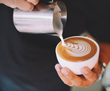 a cup of coffee